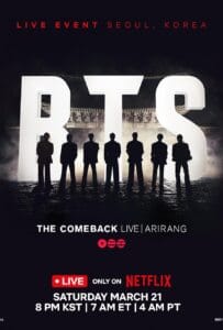 BTS the Comeback Live Arirang (2026) ไลฟ์สด การกลับมาของ BTS